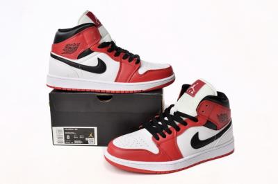 wholesale quality air jordan 1 mid gym red